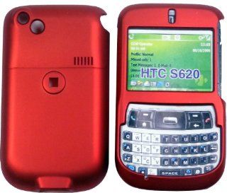 HTC S620 S621 Dash (HTC Excalibur) Rubberized Red Hard Cover 