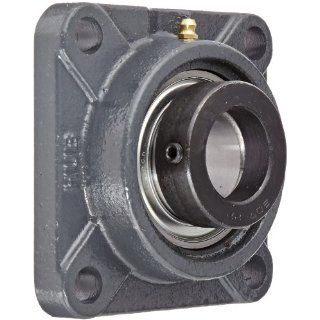 Hub City FB220URX1 3/8 Flange Block Mounted Bearing, 4 Bolt, Normal Duty, Relube, Eccentric Locking Collar, Narrow Inner Race, Cast Iron Housing, 1 3/8" Bore, 1.945" Length Through Bore, 3.622" Mounting Hole Spacing: Industrial & Scienti