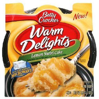 Betty Crocker Warm Delights, Lemon Swirl Cake, 3.6 Ounce Bowls (Pack of 16) : Grocery & Gourmet Food