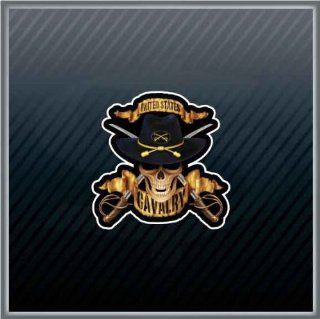 United States US Cavalry Skull Soldier Car Sticker Decal: Everything Else