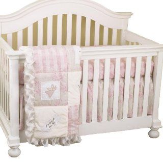 Cotton Tale Designs Heaven Sent Bedding Set, Pink/Cream, 3 Piece : Crib Bedding Sets : Baby