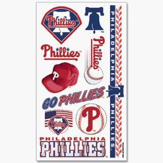 Philadelphia Phillies Temporary Body Tattoos 3 Pack  Sports Related Tailgating Fan Packs  Sports & Outdoors