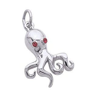 Rembrandt Charms Octopus Charm, Sterling Silver: Jewelry