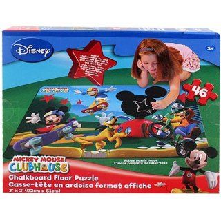 Disney Mickey Mouse Clubhouse Chalkboard Floor Puzzle [46 Pieces]: Toys & Games