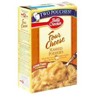 Betty Crocker Four Cheese Mashed Potatoes, 7.2 Ounce Boxes (Pack of 12) : Grocery & Gourmet Food