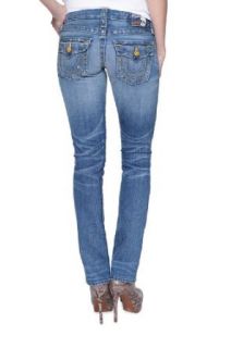 True Religion Straight Leg Jeans BILLY GOLD FASHIO, Color: Light Blue, Size: 26 at  Womens Clothing store: