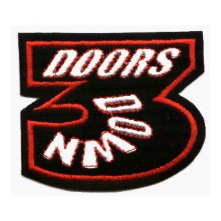 3 Doors Down   Three Logo   Embroidered Iron On or Sew On Patch: Clothing
