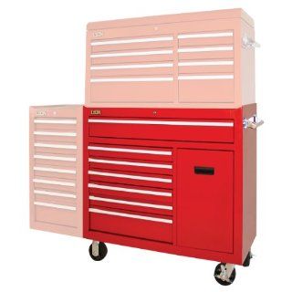 Lyon RR1478 42" Width x 18" Depth x 38.625" Height, Red, 8 Drawer Industrial Tool Storage Roller Cabinet with Storage Compartment: Industrial & Scientific