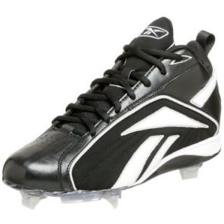 Reebok Men's Vero FL CU Mid II Baseball Cleat,Black/White,8 M: Shoes