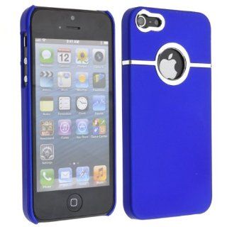 Neewer 	 Deluxe Hard Case Skin Cover W/Chrome for Apple iPhone 5 5G Dark Blue: Cell Phones & Accessories