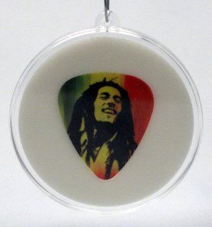 Bob Marley Rasta Guitar Pick #3 With MADE IN USA Christmas Tree Ornament Capsule 