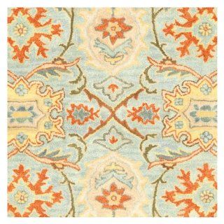 Safavieh Heritage Collection HG734A 9 Handmade Light Blue and Ivory Hand Spun Wool Area Rug, 8  Feet 3 Inch by 11  Feet  