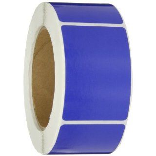 Aviditi DL630B Rectangle Inventory Color Coded Label, 3" Length x 2" Width, Dark Blue (Roll of 500): Industrial & Scientific