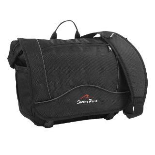 Olympia Laptop Carrying Case Safety Messenger Bag in Gray with Pockets: Computers & Accessories