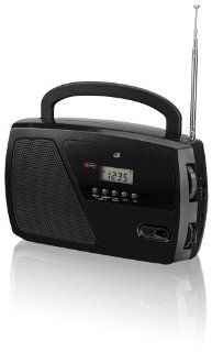 GPX, Inc. R633B Portable Shortwave AM/FM Clock Radio (Black): Electronics