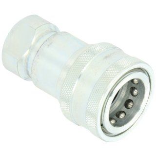 Dixon 16 663 Steel Industrial Hydraulic Quick Connect Fitting, Poppet Valve Coupler, 3/4" Coupling x 3/4" 14 NPTF: Quick Connect Hose Fittings: Industrial & Scientific