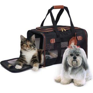 Sherpa 55511 Original Deluxe Pet Carrier Large Black With Black Trim : Soft Sided Pet Carriers : Pet Supplies
