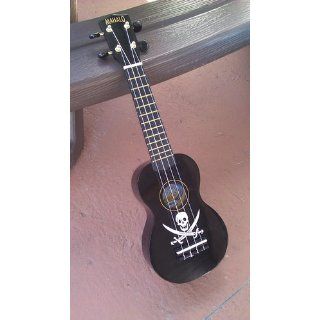 Mahalo U 30BK Painted Economy Soprano Ukulele, Black: Musical Instruments