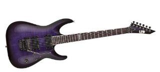 ESP LTD MHFR 330FM Flame Maple Top Electric Guitar See Thru Purple Sunburst: Musical Instruments