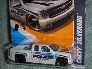 HOT WHEELS 2012 MAIN STREET SERIES CITY OF YUNA ARIZONA POLICE CHEVY SILVERADO TRUCK DIE CAST Toys & Games