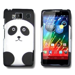Panda Hard Case Snap On Rubberized Cover For Motorola Droid RAZR Maxx HD 4G: Cell Phones & Accessories