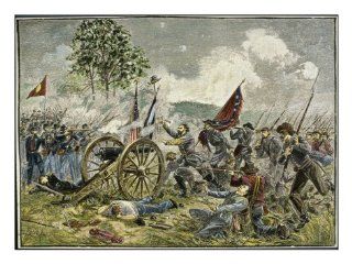 Battle of Gettysburg Pickett's Charge Giclee Print Art (24 x 18 in) : Everything Else