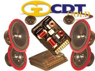 Hd 642 Gold   CDT Audio 6.5" / 4" 3 Way Gold Series Component System : Component Vehicle Speaker Systems : Car Electronics