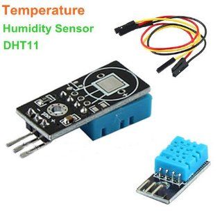Sunkee Redesign DHT11 Temperature and Relative Humidity Sensor Module for arduino: Science Lab Digital Thermometers: Industrial & Scientific