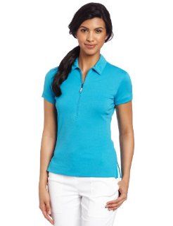 Callaway Women's Short Sleeve Top with Mesh Panel, Vivid Blue, Medium : Golf Shirts : Sports & Outdoors