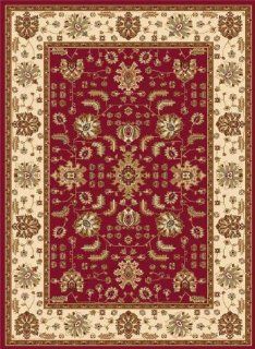 Home Dynamix Area Rug: Madlena Rug: 3206 215 Red Ivory: 5'2" Round: Books