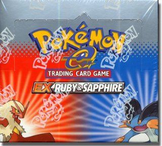 Pokemon Trading Card Game EX Ruby and Sapphire Booster Box: Toys & Games