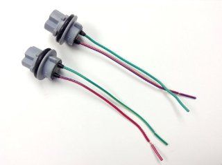2X 7440/992/T20 Bulb Socket Brake Turn Signal Light Harness Wire LED Pig Tail Plug: Automotive