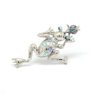 New Fashion Jewellery Gold Plated Austria Crystal Cockroach Frog Brooch Pin Brooches Charm Gift: Jewelry