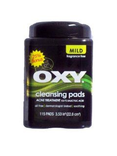 Oxy Cleansing Pads Acne Treatment : Facial Cleansing Washes : Beauty
