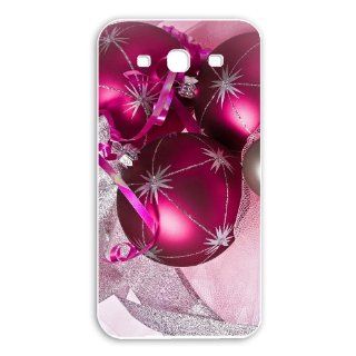 Beautiful Case for Samsung Galaxy S3 Back Cover with Special Beautiful Pictures New Year Red Christmas balls: Cell Phones & Accessories