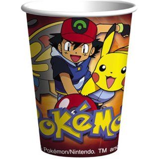 Pokemon Theme Cups   8 Count (9 oz.): Toys & Games