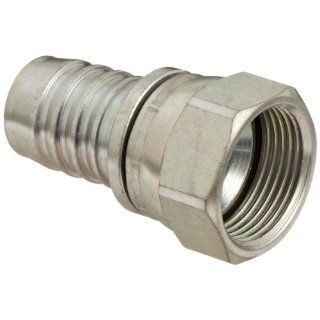 Dixon 688 16 Plated Steel 37 Degree JIC Hydraulic Suction and Return Line Hose Fitting, Swivel Stem, 1 5/16"   12 Female SAE x 1" Hose ID Barbed: Industrial & Scientific