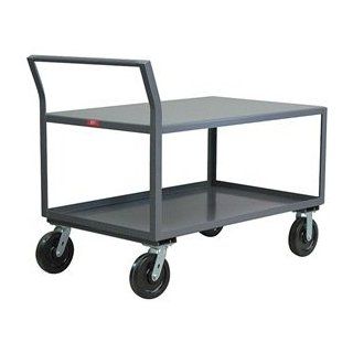 Utility Cart, Cap 4800 Lb, 2 Shelves, 24x72: Home Improvement