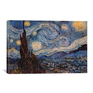 The Starry Night by Vincent Van Gogh Painting Print on Canvas