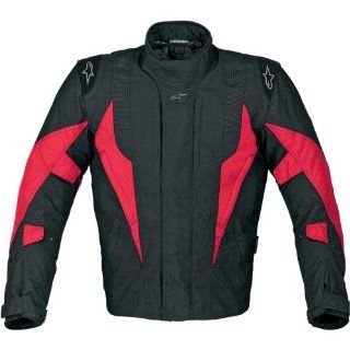 Alpinestars P1 Sport Touring Drystar Men's Textile Sports Bike Racing Motorcycle Jacket   Black/Red / Medium: Automotive