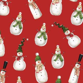 Jillson Roberts Recycled Christmas Gift Wrap, Snowman, 6 Count (XR695) : Gift Wrap Paper : Office Products