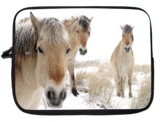 10 inch Rikki KnightTM Horses in Snow Laptop sleeve   Ideal for iPad 2,3,4, iPad Air, Galaxy Note, Small Notebooks and other Tablets: Computers & Accessories