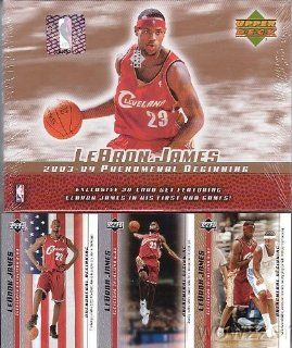 2003 Upper Deck Lebron James 21 Card Phenomenal Beginning Rookie Factory Sealed Box Set at 's Sports Collectibles Store
