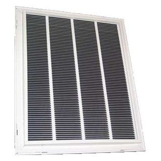 Hart Cooley 673 25x20 W Air Return Grille, 25" W x 20" H, 673 Steel Return Filter Grille for Sidewall/Ceiling White (043530)   Heating Vents  