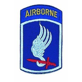 Airborne Logo Embroidered Iron On or Sew On Patch Clothing