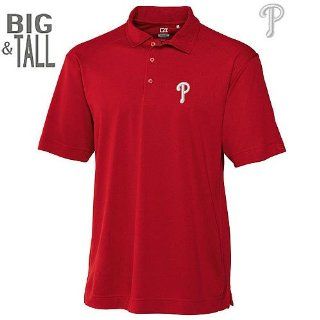 Philadelphia Phillies BIG & TALL DryTec Genre Polo : Sports Fan Polo Shirts : Sports & Outdoors