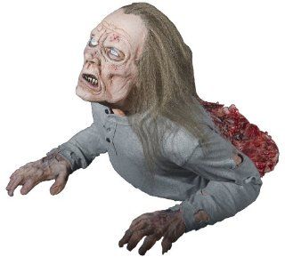 HALF DEAD PROP Haunted House Halloween Yard Decor Realistic Moving Zombie Spooky DU2602: Toys & Games