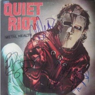 Quiet Riot Metal Health Signed Album Authentic: Kevin Dubrow, Frankie Banali, Rudy Sarzo, Carlos Cavazo, Quiet Riot: Entertainment Collectibles