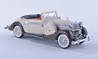 Maybach SW 38 Convertible Spohn, beige/brown, 2 doors , 1937, Model Car, Ready made, Signature 1:43: Signature: Toys & Games