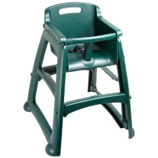 Rubbermaid Commercial FG781408 Dark Green Sturdy Chair Youth Seat without Wheels, 23.5" Length, 23.5" Width, 29.75" Height: Industrial & Scientific